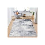 Rovigo Dijital Baskı Yıkanabilir Kaymaz Taban Salon Halısı RVG1447, Gri, 180 x 300
