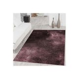 Rovigo Dijital Baskı Yıkanabilir Kaymaz Taban Salon Halısı RVG1467, Mor, 120 x 180