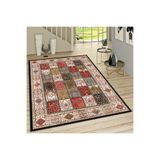 Rovigo Dijital Baskı Yıkanabilir Kaymaz Taban Salon Halısı Rvg1477, Kırmızı, 160 x 300