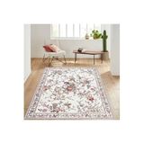 Rovigo Dijital Baskı Yıkanabilir Kaymaz Taban Salon Halısı Rvg1481, Bej, 120 x 180