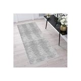 Rovigo Dijital Baskı Yıkanabilir Kaymaz Taban Salon Halısı Rvg1494, Gri, 120 x 180