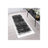 Rovigo Dijital Baskı Yıkanabilir Kaymaz Taban Salon Halısı Rvg1495, Siyah, 180 x 300