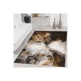 Rovigo Dijital Baskı Yıkanabilir Kaymaz Taban Salon Halısı Rvg1501, Kahverengi, 180 x 250