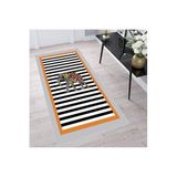 Rovigo Dijital Baskı Yıkanabilir Kaymaz Taban Salon Halısı Rvg1504, Turuncu, 160 x 300