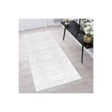 Rovigo Dijital Baskı Yıkanabilir Kaymaz Taban Salon Halısı Rvg1508-ht732, Gri, 180 x 300