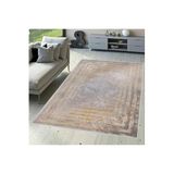 Rovigo Dijital Baskı Yıkanabilir Kaymaz Taban Salon Halısı Rvg1511-sd234, Kahverengi, 50 x 80