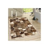 Rovigo Dijital Baskı Yıkanabilir Kaymaz Taban Salon Halısı Rvg1515-ht1225, Kahverengi, 160 x 300