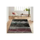 Rovigo Dijital Baskı Yıkanabilir Kaymaz Taban Salon Halısı Rvg1516-sd308, Siyah, 160 x 120