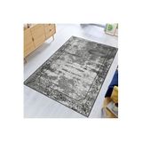 Rovigo Dijital Baskı Yıkanabilir Kaymaz Taban Salon Halısı Rvg1517-sd309, Gri, 120 x 180