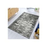 Rovigo Dijital Baskı Yıkanabilir Kaymaz Taban Salon Halısı Rvg1517-sd309, Gri, 160 x 300