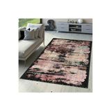 Rovigo Dijital Baskı Yıkanabilir Kaymaz Taban Salon Halısı Rvg1527-ht135, Pembe, 120 x 180