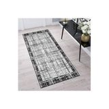 Rovigo Dijital Baskı Yıkanabilir Kaymaz Taban Salon Halısı Rvg1528-ht1365, Gri, 120 x 180