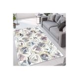 Rovigo Dijital Baskı Yıkanabilir Kaymaz Taban Salon Halısı Rvg1533-ht484, Bej, 160 x 300