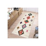 Rovigo Dijital Baskı Yıkanabilir Kaymaz Taban Salon Halısı Rvg1534-hk142, Bej, 180 x 250