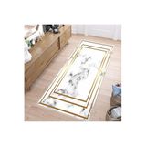 Rovigo Dijital Baskı Yıkanabilir Kaymaz Taban Salon Halısı Rvg1535-sd047, Beyaz, 180 x 250