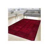 Rovigo Dijital Baskı Yıkanabilir Kaymaz Taban Salon Halısı Rvg1537-ht651, Kırmızı, 160 x 300