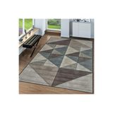 Rovigo Dijital Baskı Yıkanabilir Kaymaz Taban Salon Halısı Rvg1547-hy1195, Kahverengi, 120 x 180