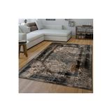 Rovigo Dijital Baskı Yıkanabilir Kaymaz Taban Salon Halısı Rvg1548-sd280, Kahverengi, 120 x 180