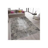 Rovigo Dijital Baskı Yıkanabilir Kaymaz Taban Salon Halısı Rvg1550-sd295, Beyaz, 120 x 180