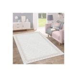 Rovigo Dijital Baskı Yıkanabilir Kaymaz Taban Salon Halısı Rvg1552-ht391, Bej, 120 x 180