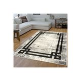 Rovigo Dijital Baskı Yıkanabilir Kaymaz Taban Salon Halısı Rvg1554-ht1271, Bej, 160 x 300
