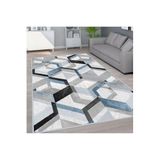 Rovigo Dijital Baskı Yıkanabilir Kaymaz Taban Salon Halısı Rvg1556-ht175, Mavi, 180 x 250
