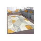 Rovigo Dijital Baskı Yıkanabilir Kaymaz Taban Salon Halısı Rvg1562-sd340, Sarı, 180 x 300