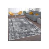 Rovigo Dijital Baskı Yıkanabilir Kaymaz Taban Salon Halısı Rvg1576-ht581, Gri, 50 x 80