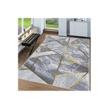 Rovigo Dijital Baskı Yıkanabilir Kaymaz Taban Salon Halısı Rvg1582-ht1388, Gri, 50 x 80