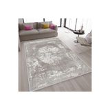 Rovigo Dijital Baskı Yıkanabilir Kaymaz Taban Salon Halısı Rvg1589-sd312, Gri, 160 x 300