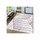 Rovigo Dijital Baskı Yıkanabilir Kaymaz Taban Salon Halısı Rvg1591-ht354, Mor, 120 x 180