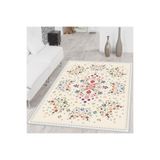 Rovigo Dijital Baskı Yıkanabilir Kaymaz Taban Salon Halısı Rvg1599, Bej, 180 x 300