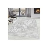 Rovigo Dijital Baskı Yıkanabilir Kaymaz Taban Salon Halısı Rvg1601, Gri, 160 x 300