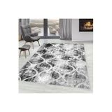 Rovigo Dijital Baskı Yıkanabilir Kaymaz Taban Salon Halısı Rvg1606, Gri, 160 x 300