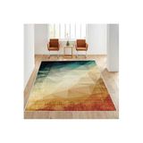 Rovigo Dijital Baskı Yıkanabilir Kaymaz Taban Salon Halısı Rvg1607, Yeşil, 180 x 250