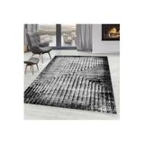 Rovigo Dijital Baskı Yıkanabilir Kaymaz Taban Salon Halısı Rvg1610, Siyah, 180 x 250