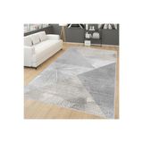 Rovigo Dijital Baskı Yıkanabilir Kaymaz Taban Salon Halısı Rvg1652, Gri, 160 x 300