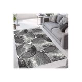 Rovigo Dijital Baskı Yıkanabilir Kaymaz Taban Salon Halısı Rvg1661, Gri, 120 x 180