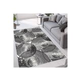 Rovigo Dijital Baskı Yıkanabilir Kaymaz Taban Salon Halısı Rvg1661, Gri, 180 x 300