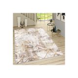 Rovigo Dijital Baskı Yıkanabilir Kaymaz Taban Salon Halısı Rvg1666, Bej, 180 x 250