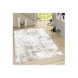 Rovigo Dijital Baskı Yıkanabilir Kaymaz Taban Salon Halısı Rvg1667, Gri, 120 x 180