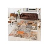 Rovigo Dijital Baskı Yıkanabilir Kaymaz Taban Salon Halısı Rvg1673, Bej, 180 x 250