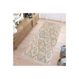 Rovigo Dijital Baskı Yıkanabilir Kaymaz Taban Salon Halısı Rvg1675, Bej, 180 x 300