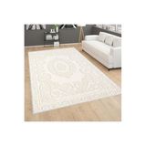 Rovigo Dijital Baskı Yıkanabilir Kaymaz Taban Salon Halısı Rvg1677, Bej, 180 x 250