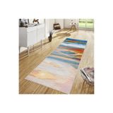 Rovigo Dijital Baskı Yıkanabilir Kaymaz Taban Salon Halısı Rvg1685, Mavi, 180 x 300