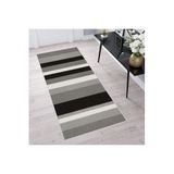 Rovigo Dijital Baskı Yıkanabilir Kaymaz Taban Salon Halısı Rvg1697, Gri, 180 x 300
