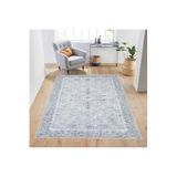 Rovigo Dijital Baskı Yıkanabilir Kaymaz Taban Salon Halısı Rvg1698, Gri, 160 x 300