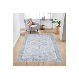 Rovigo Dijital Baskı Yıkanabilir Kaymaz Taban Salon Halısı Rvg1698, Gri, 180 x 250