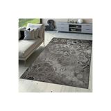 Rovigo Dijital Baskı Yıkanabilir Kaymaz Taban Salon Halısı Rvg1700, Gri, 180 x 250