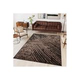 Rovigo Dijital Baskı Yıkanabilir Kaymaz Taban Salon Halısı Rvg1702, Kahverengi, 120 x 180